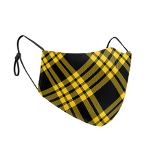 Load image into Gallery viewer, Dark Plaid Reusable Contour Masks - Protect Styles
