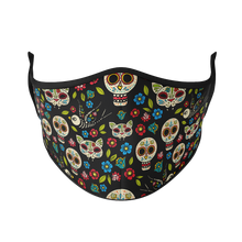 Load image into Gallery viewer, Day of the Dead Reusable Face Mask - Protect Styles