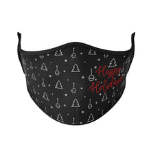 Load image into Gallery viewer, Happy Holidays Reusable Face Masks - Protect Styles
