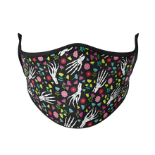 Load image into Gallery viewer, Skeleton Flowers Reusable Face Mask - Protect Styles