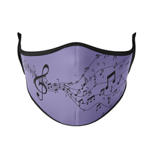 Load image into Gallery viewer, Treble Clef Reusable Face Masks - Protect Styles
