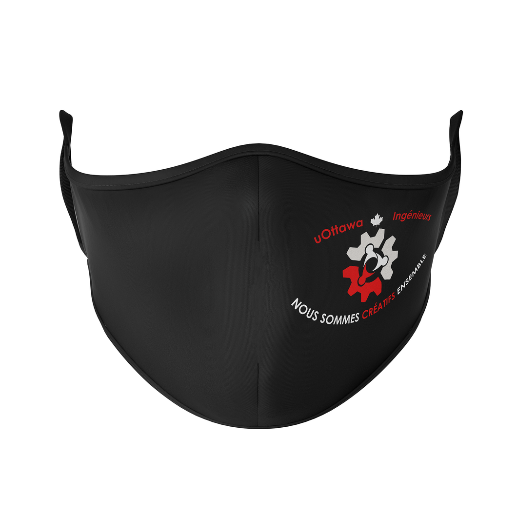 U Ottawa Engineering French Reusable Face Mask - Protect Styles