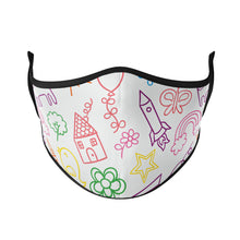 Load image into Gallery viewer, Doodle Reusable Face Masks - Protect Styles
