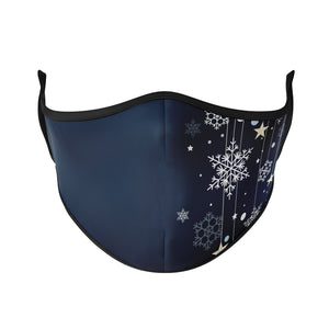 Falling Snowflakes Reusable Face Masks - Protect Styles