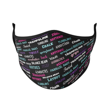 Load image into Gallery viewer, Gym Words Reusable Face Masks - Protect Styles
