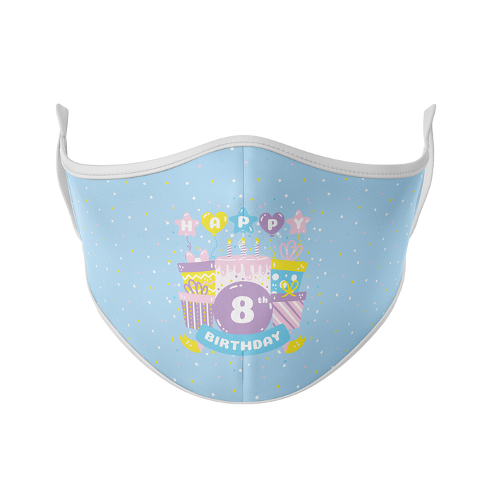 Happy Birthday Cakes & Balloons Reusable Face Masks - Protect Styles