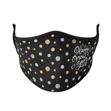 Load image into Gallery viewer, Happy New Year Dots Reusable Face Masks - Protect Styles
