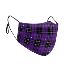 Load image into Gallery viewer, Hockey Tartan Reusable Contour Mask - Protect Styles
