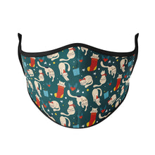 Load image into Gallery viewer, Holiday Cats Reusable Face Masks - Protect Styles
