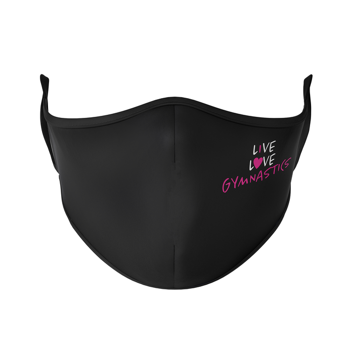 I Love Gymnastics Reusable Face Masks - Protect Styles