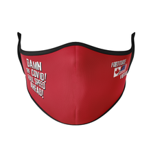 Load image into Gallery viewer, Damn the Covid! Full Speed Ahead Canada and USA Flag Reusable Face Masks - Protect Styles
