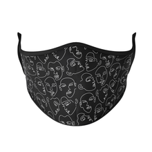 Load image into Gallery viewer, Lined Faces Reusable Face Mask - Protect Styles
