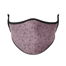 Load image into Gallery viewer, Lined Faces Reusable Face Mask - Protect Styles
