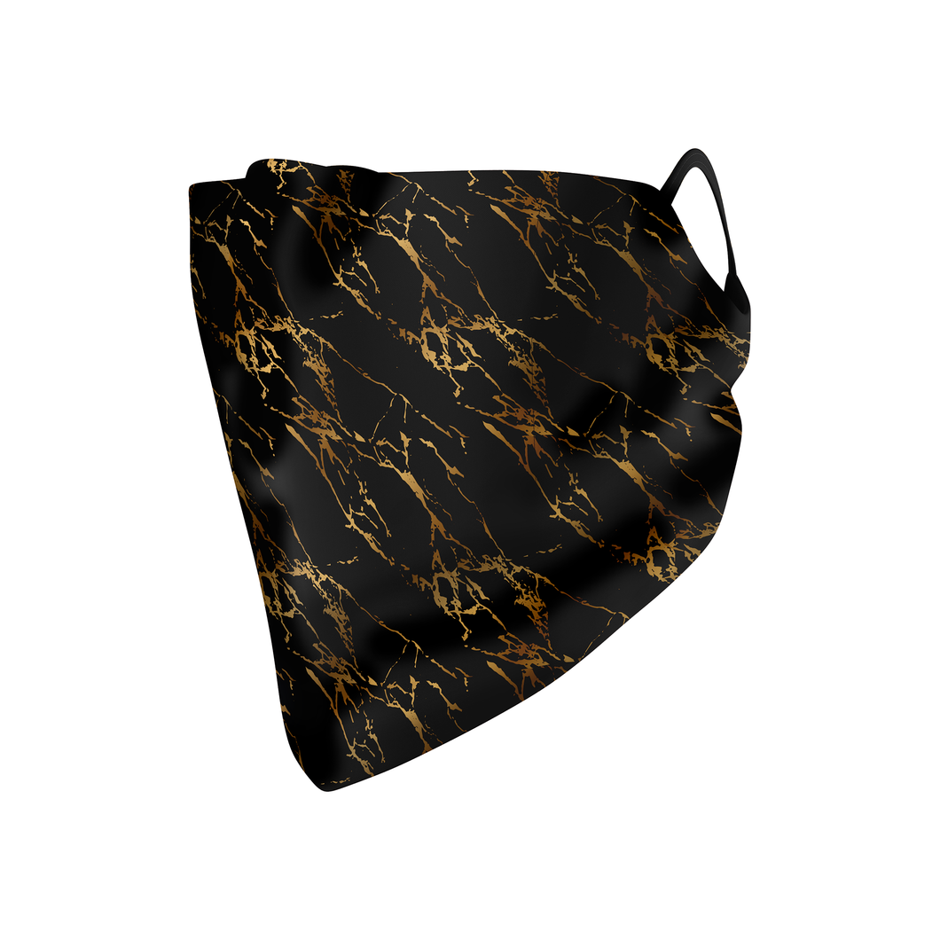 Marble Gold Hankie Mask - Protect Styles