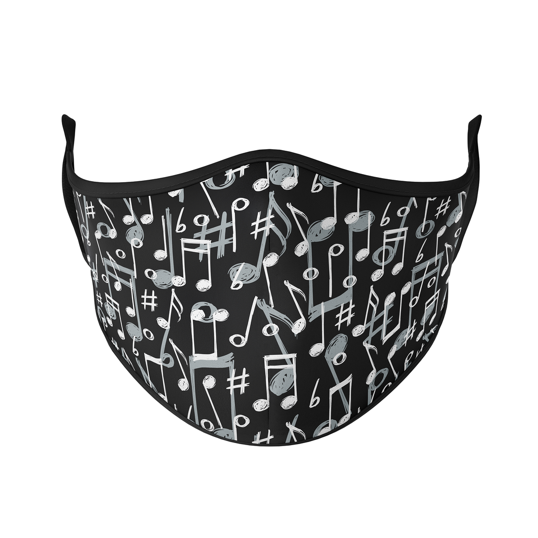 Music Note Mask Music Notes Reusable Face Masks | Protect Styles