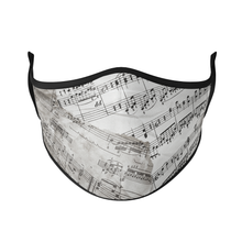 Load image into Gallery viewer, Music Sheet Reusable Face Masks - Protect Styles

