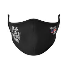 Load image into Gallery viewer, Damn the Covid! Full Speed Ahead USA and Canada Flag Reusable Face Masks - Protect Styles
