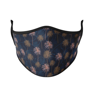 Navy Palms Reusable Face Masks - Protect Styles