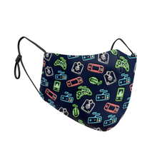 Load image into Gallery viewer, Neon Gamer Reusable Contour Masks - Protect Styles
