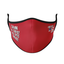Load image into Gallery viewer, Damn the Covid! Full Speed Ahead USA and Canada Flag Reusable Face Masks - Protect Styles
