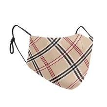 Load image into Gallery viewer, Plaid Reusable Contour Masks - Protect Styles

