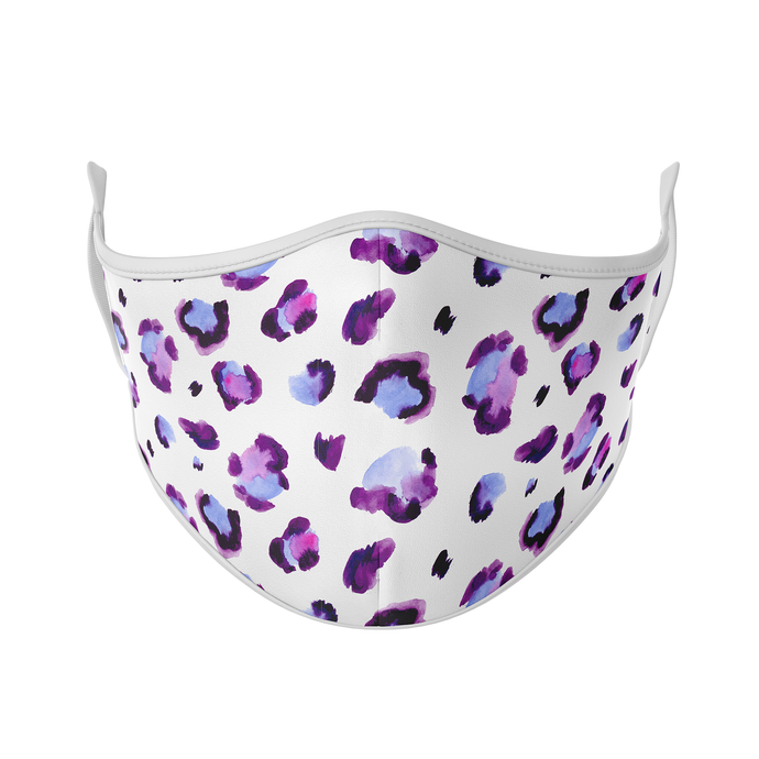 Purple Leopard Print Reusable Face Masks - Protect Styles
