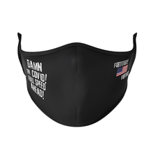 Load image into Gallery viewer, Damn the Covid! Full Speed Ahead USA Flag Reusable Face Masks - Protect Styles

