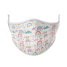 Load image into Gallery viewer, Rainbows &amp; Clouds Reusable Face Mask - Protect Styles
