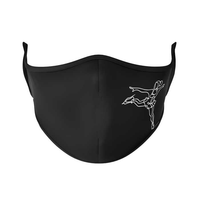 Skate Outline Reusable Face Masks - Protect Styles