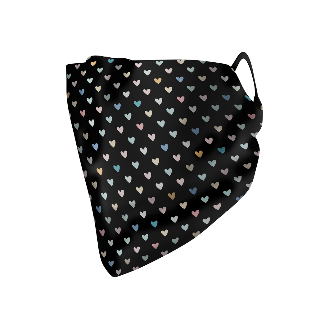 Soft Hearts Hankie Mask - Protect Styles