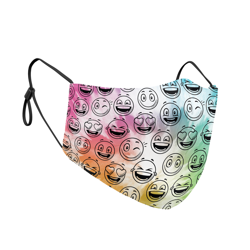 Tie Dye Smileys Reusable Contour Masks - Protect Styles