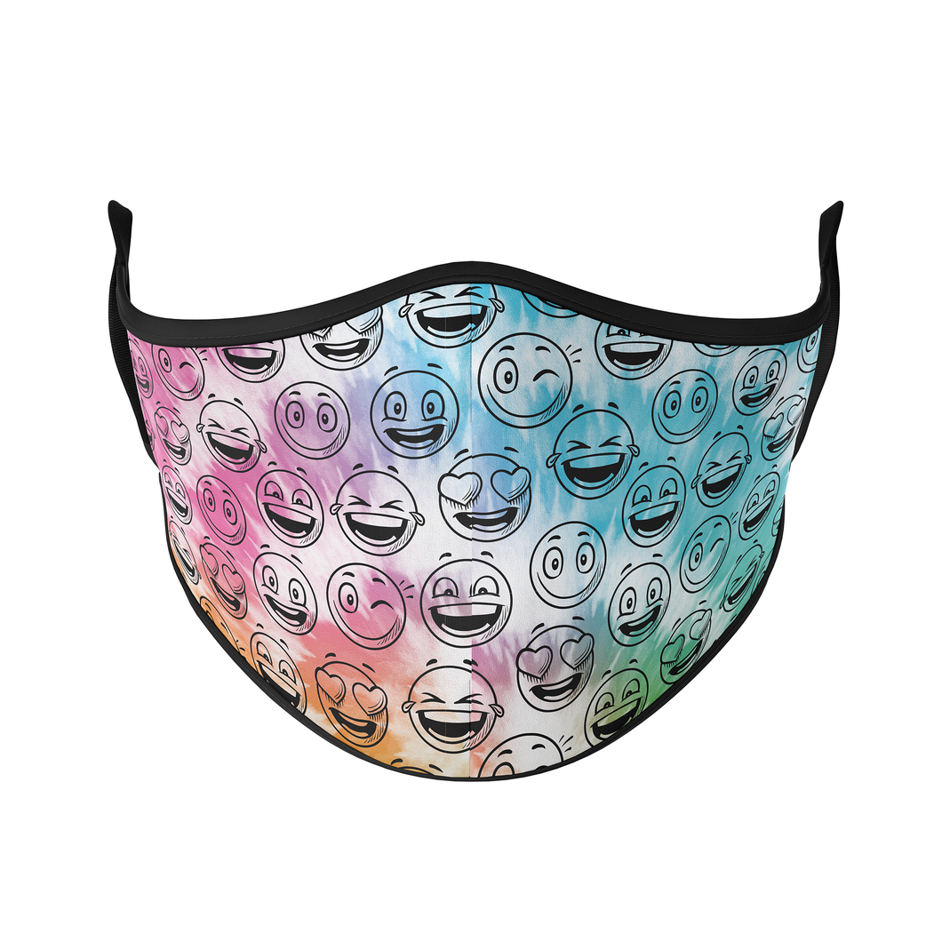 Tie Dye Smileys Reusable Face Masks - Protect Styles